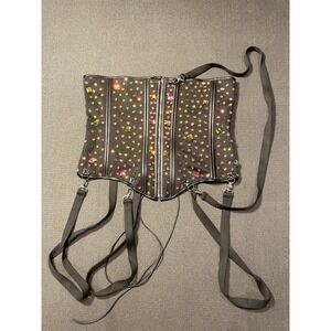New Rare Akira Full Bling Bustier Corset Size‎ 3XL Fairy Gothic Adjustable Strap